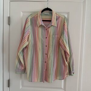 Multicolor Striped Button up